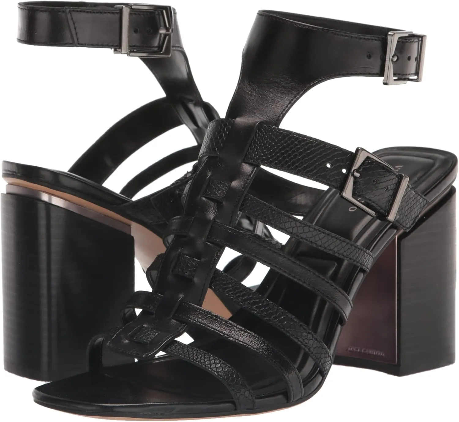 Vince Camuto Women's Hicheny Buckle High Heel Sandal Heeled