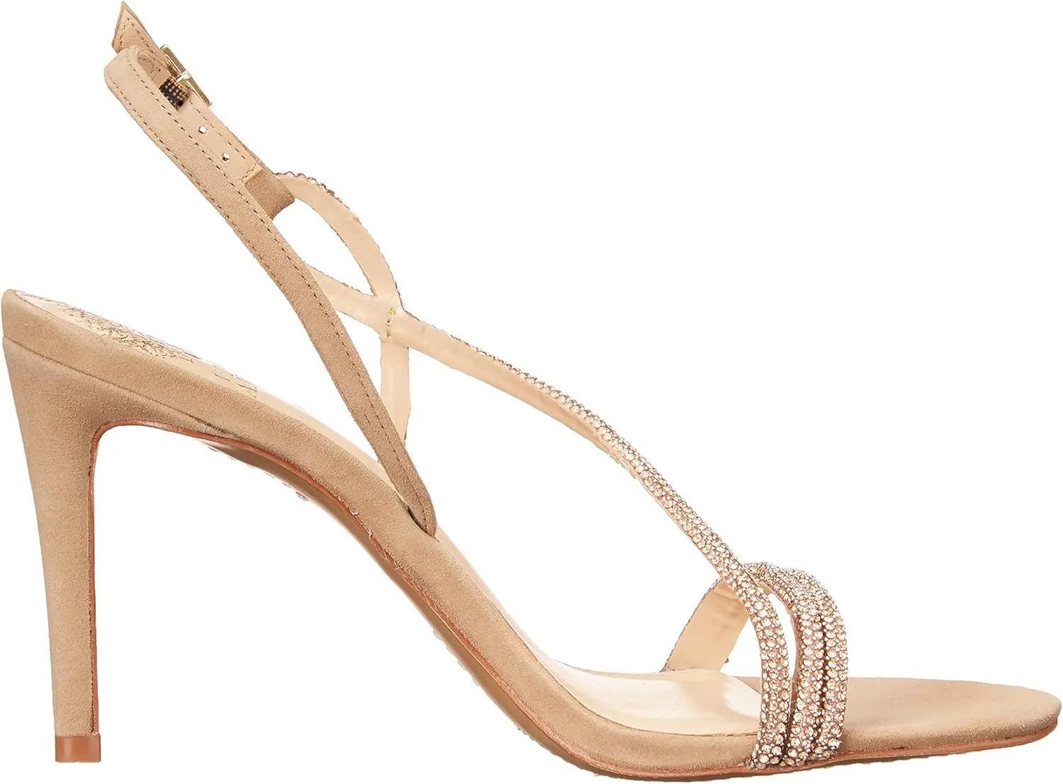Vince Camuto Women's Luanna Crystal Strap High Heel Sandal Heeled