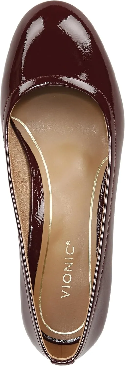 Vionic Women's Pump Heel Sandal Carmel Shoes with Arch Support
