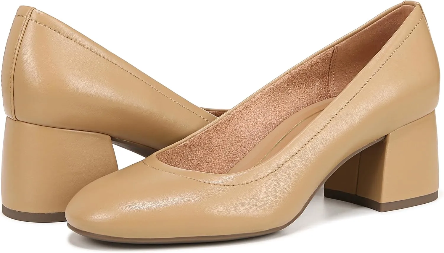 Vionic Women's Pump Heel Sandal Carmel Shoes with Arch Support