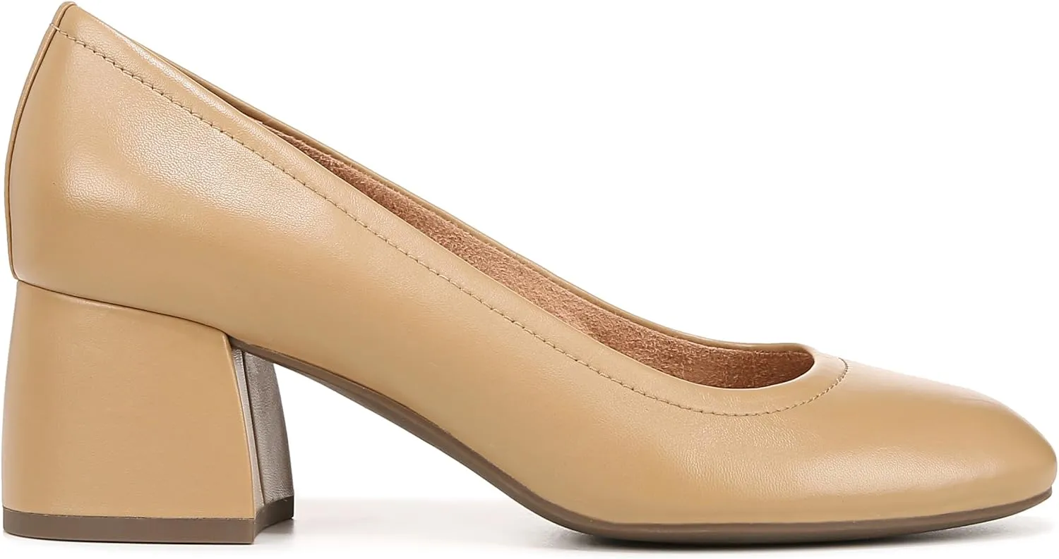 Vionic Women's Pump Heel Sandal Carmel Shoes with Arch Support