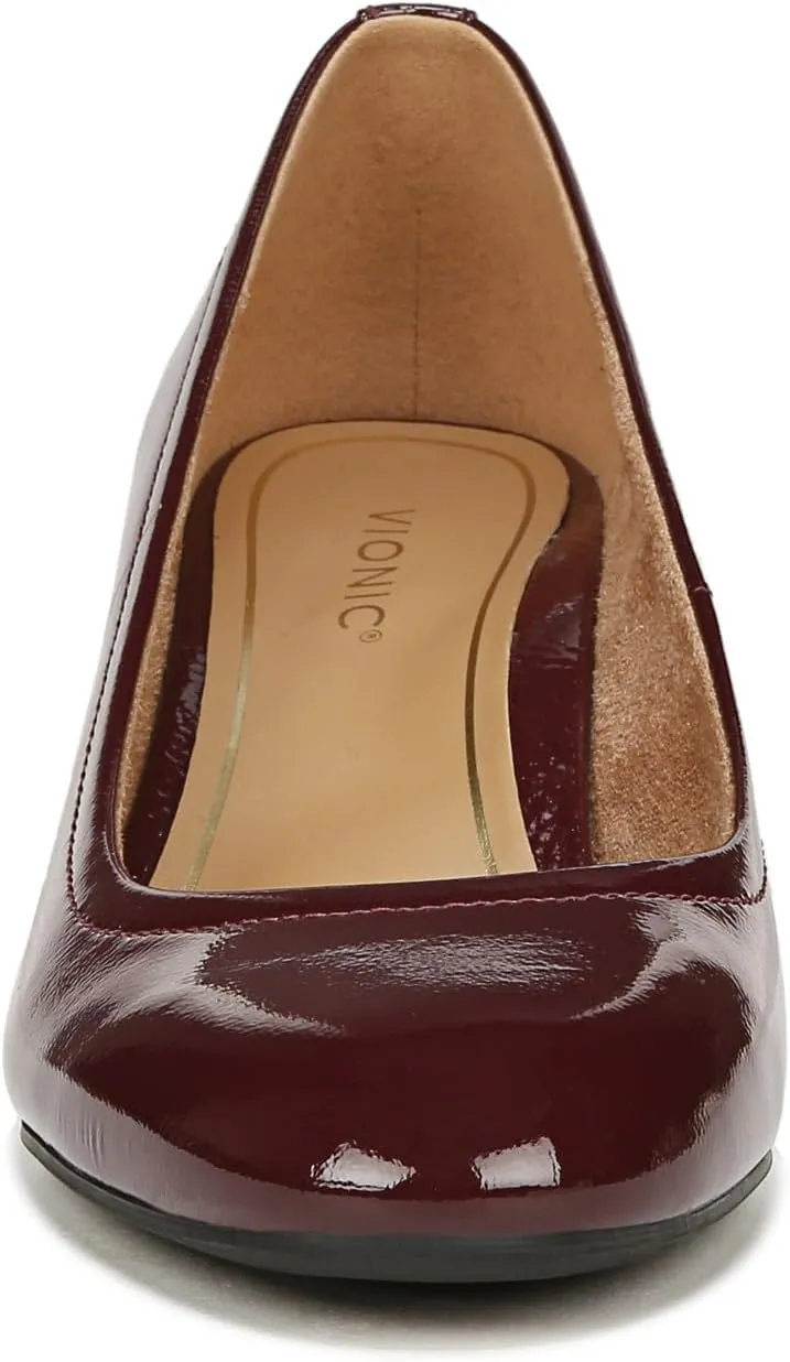 Vionic Women's Pump Heel Sandal Carmel Shoes with Arch Support