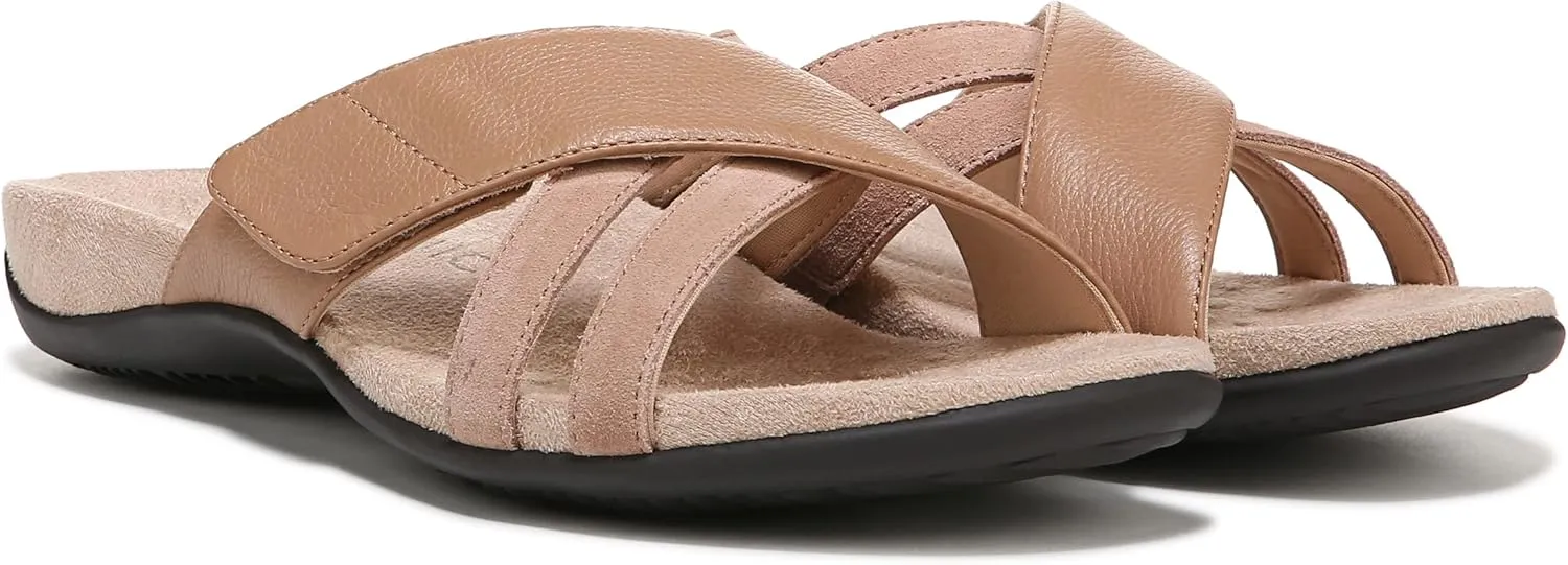 Vionic Women's Rest Zarie Slide Sandals- Supportive Sandals and Indoor/Outdoor Slip Ons That Includes an Orthotic Insole and Cushioned Outsole for Arch Support, Sizes 5-12