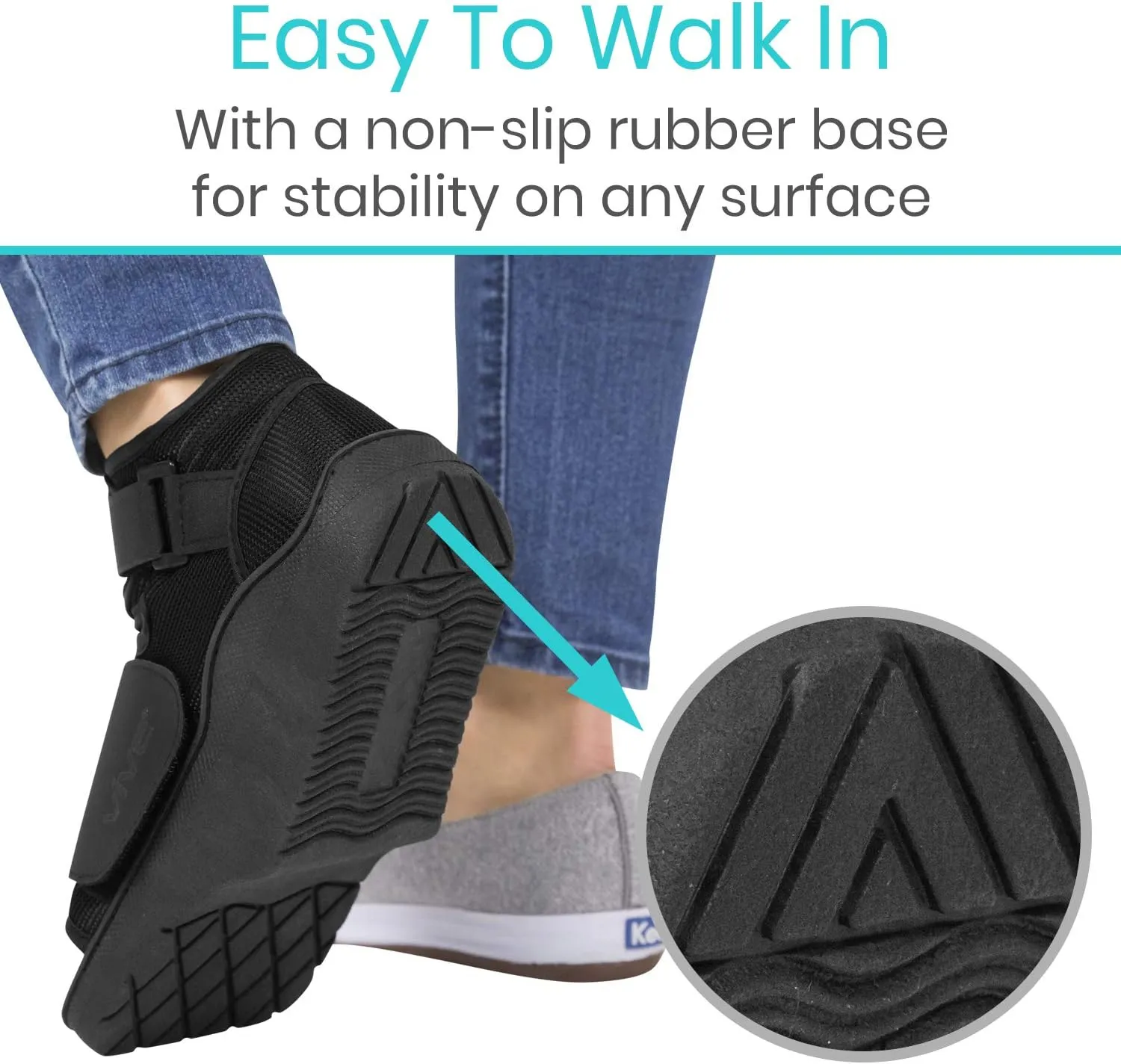 Vive Offloading Post-Op Shoe - Forefront Wedge Boot for Broken Toe Injury - Non Weight Bearing Medical Recovery for Foot Surgery, Hammer Toes, Bunion, Feet Pain - Walking Orthopedic (X-Large)