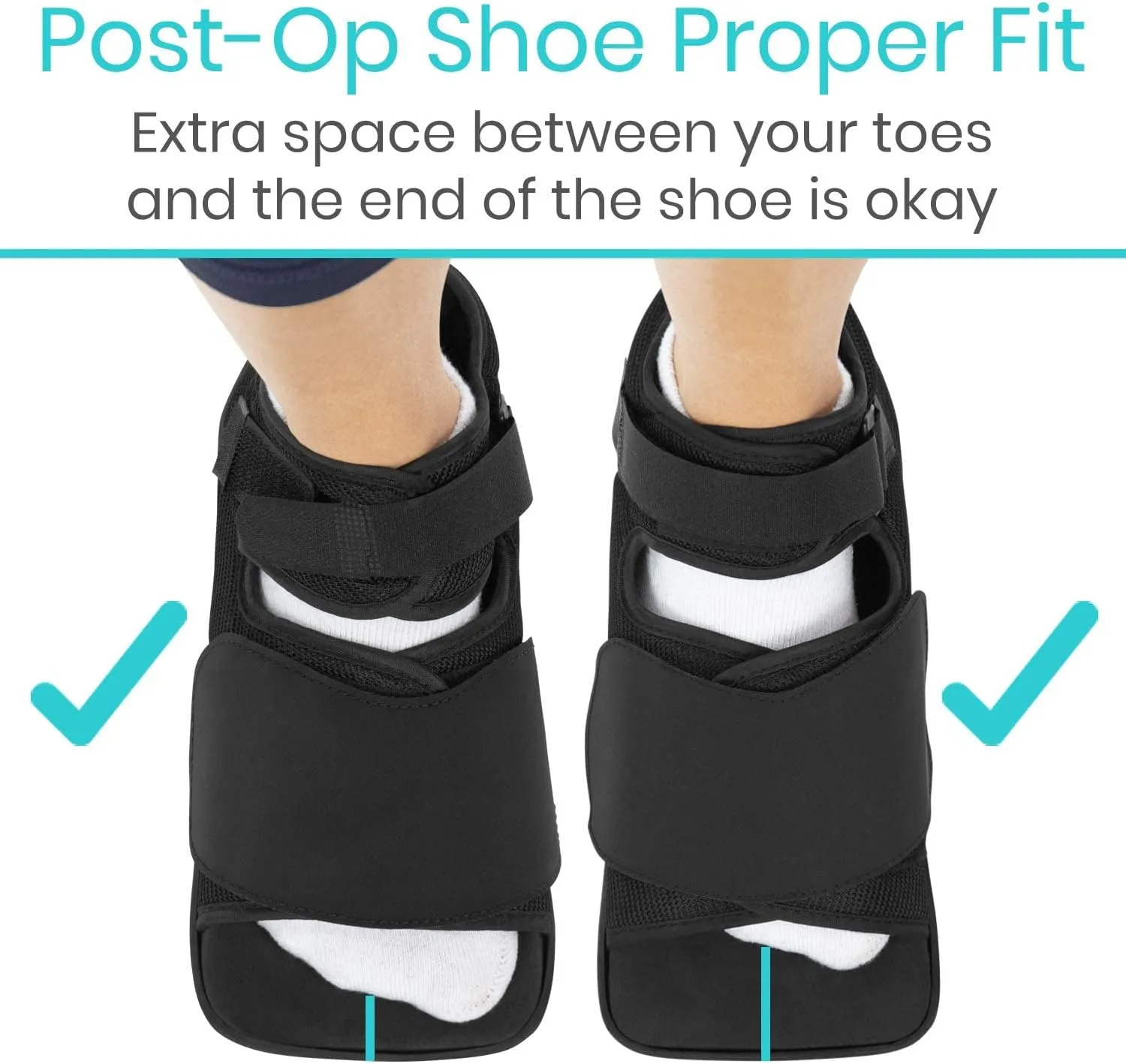 Vive Offloading Post-Op Shoe - Forefront Wedge Boot for Broken Toe Injury - Non Weight Bearing Medical Recovery for Foot Surgery, Hammer Toes, Bunion, Feet Pain - Walking Orthopedic (X-Large)