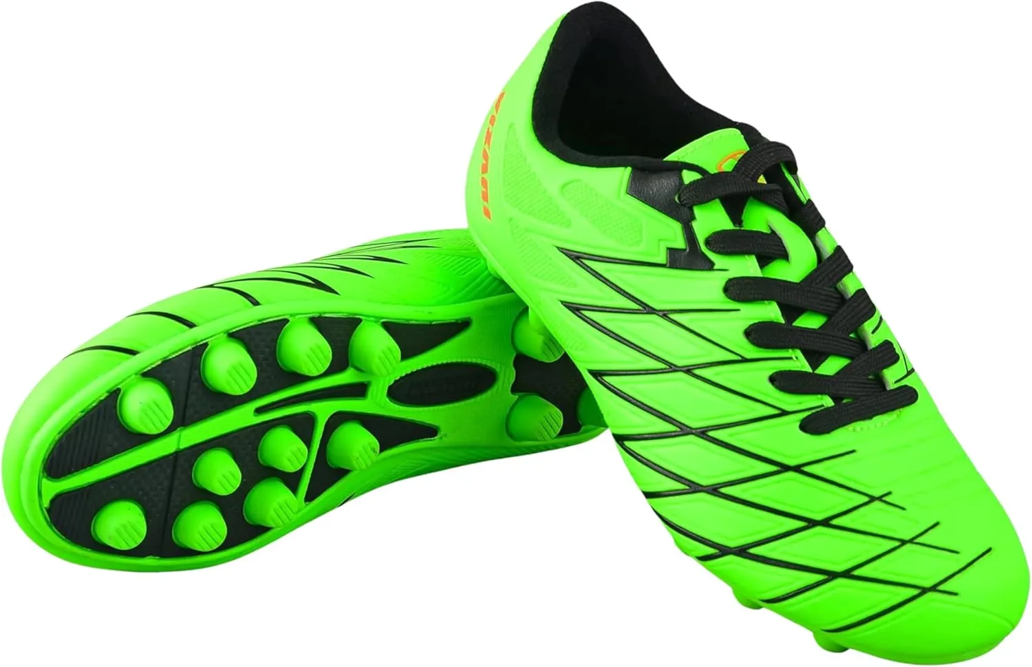 Vizari Boca Firm Ground Soccer Cleats - Lightweight, Durable & Comfortable Kids & Youth Soccer Cleats with Excellent Traction - Girls & Boys Soccer Shoes with Padded Heel & Anti-Stretch Lining