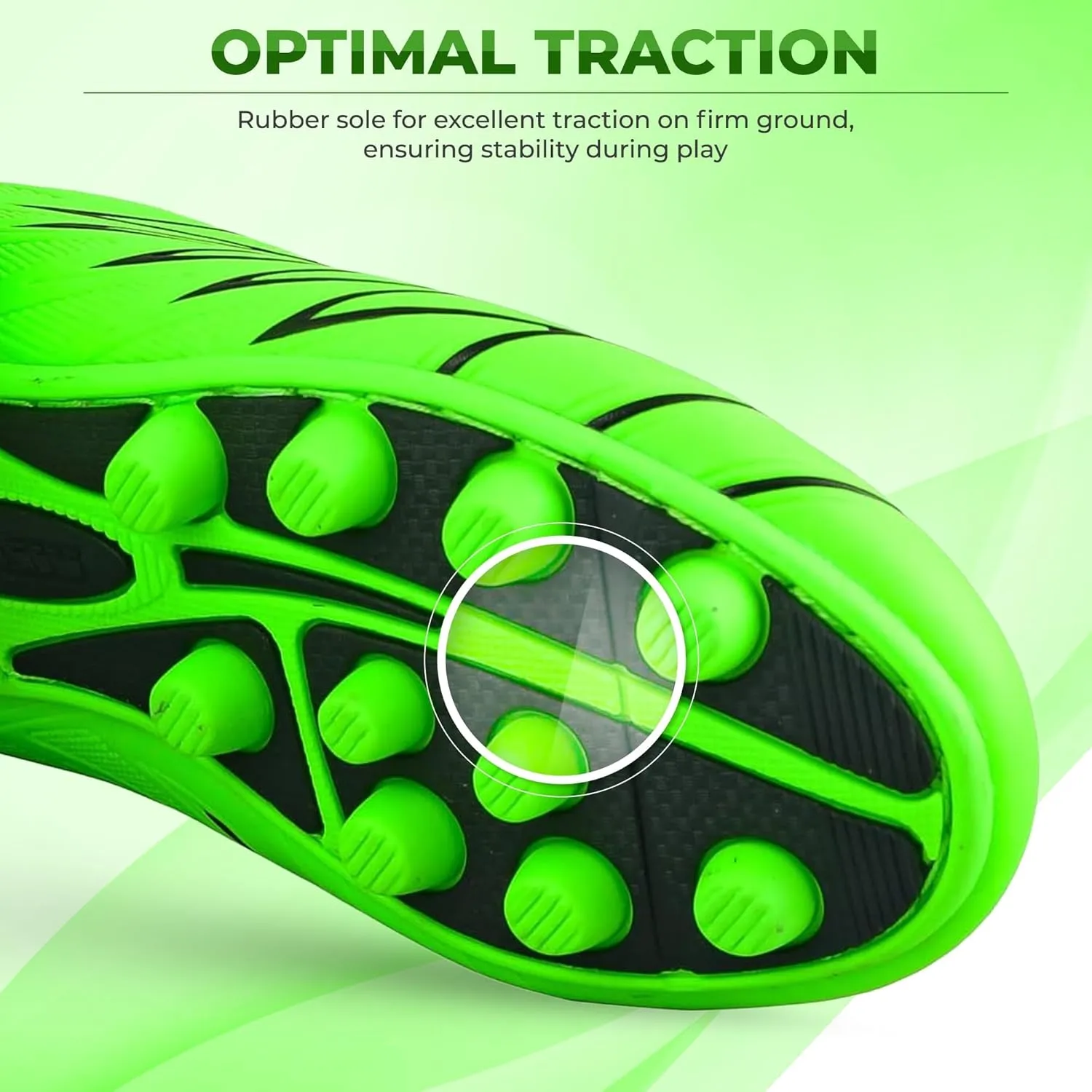 Vizari Boca Firm Ground Soccer Cleats - Lightweight, Durable & Comfortable Kids & Youth Soccer Cleats with Excellent Traction - Girls & Boys Soccer Shoes with Padded Heel & Anti-Stretch Lining