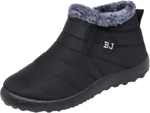 Waterproof Boots for Women Anti-Slip Mid-Calf Snow Boots Warm Outdoor Comfortable Hiking Booties