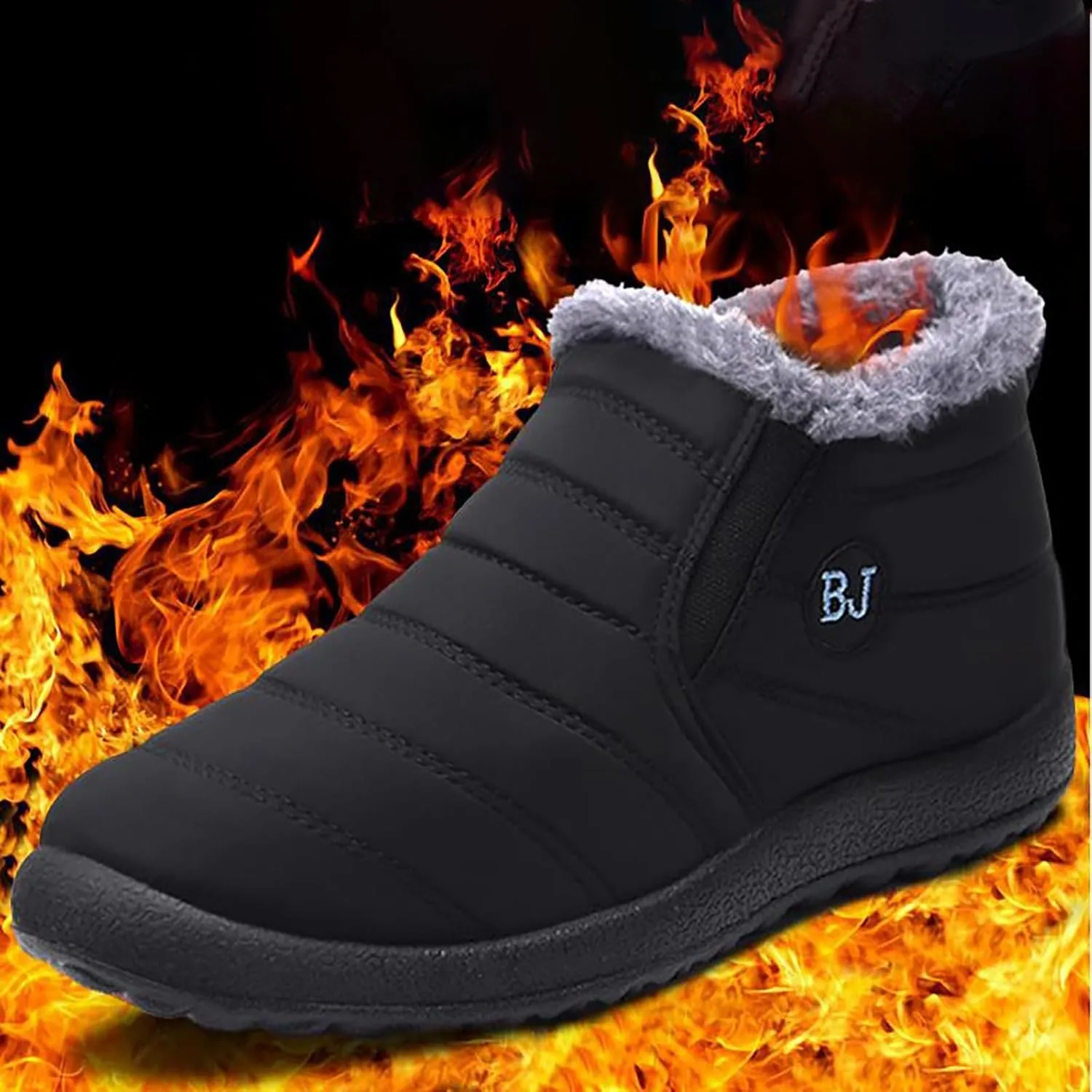 Waterproof Boots for Women Anti-Slip Mid-Calf Snow Boots Warm Outdoor Comfortable Hiking Booties