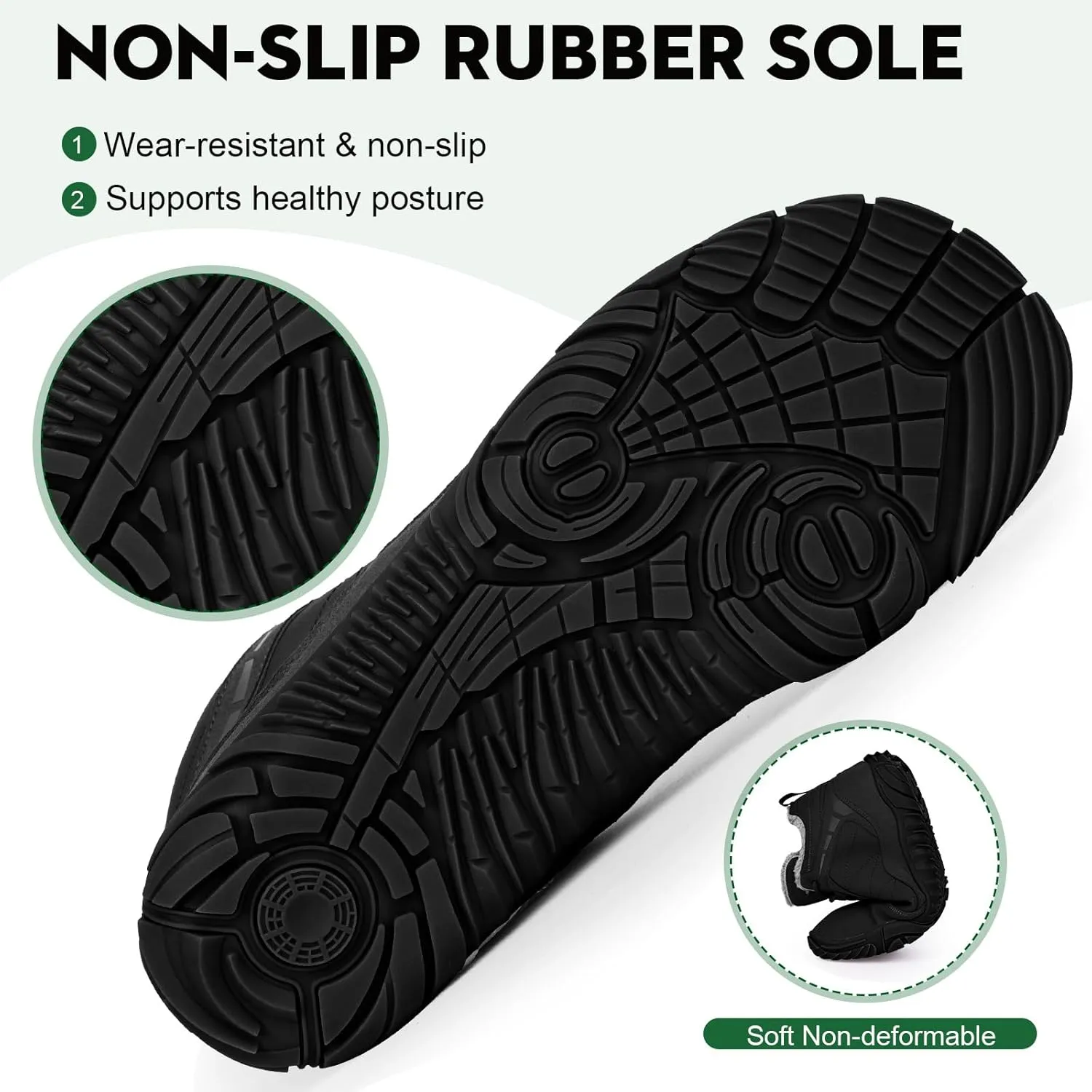 Winter Barefoot Shoes Snow Boots Women Men, Winter Warm Casual Snow Cold Boot Hiking Barefoot Womens Mens, Wide Toe Box Ankle Boot Five Finger Zero Drop Snow Booties Hike Shoes