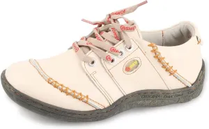 Women's Leather Hand Stitching Patchwork Shoes Lace-Up Casual Shoes