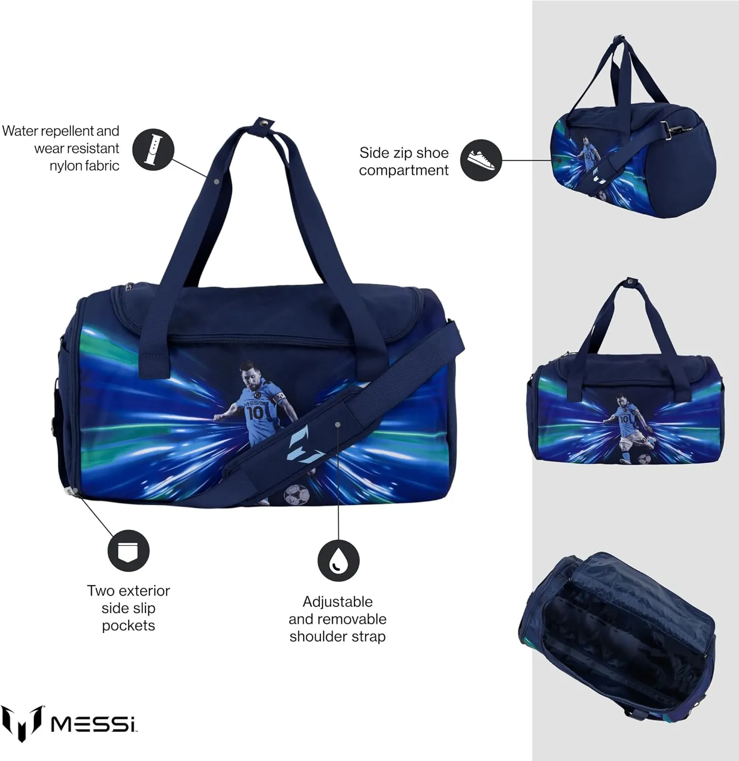 Women's Lifestyle Duffel Bag, Side Pockets & Adjustable Strap, Durable