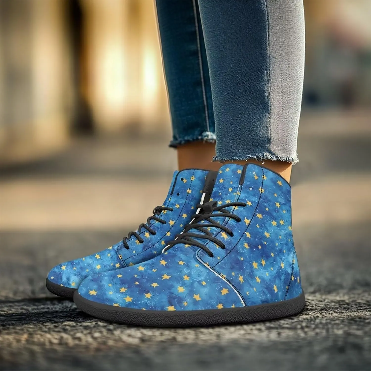Women's Minimalist Barefoot Shoes Wide Toe Zero Drop Sneaker Fashion Comfort Running Shoe for Party Size 6-13.5 Black Sole
