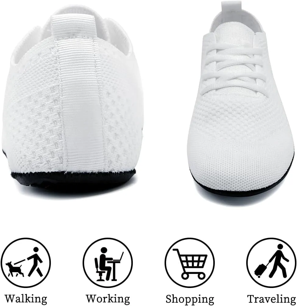 Women's Sneakers Walking Running Shoes Training Sport Gym Fitness Tennis Shoes Non Slip Barefoot Yoga Shoe Comfortable Lightweight Mesh Breathable Fashion Sneaker