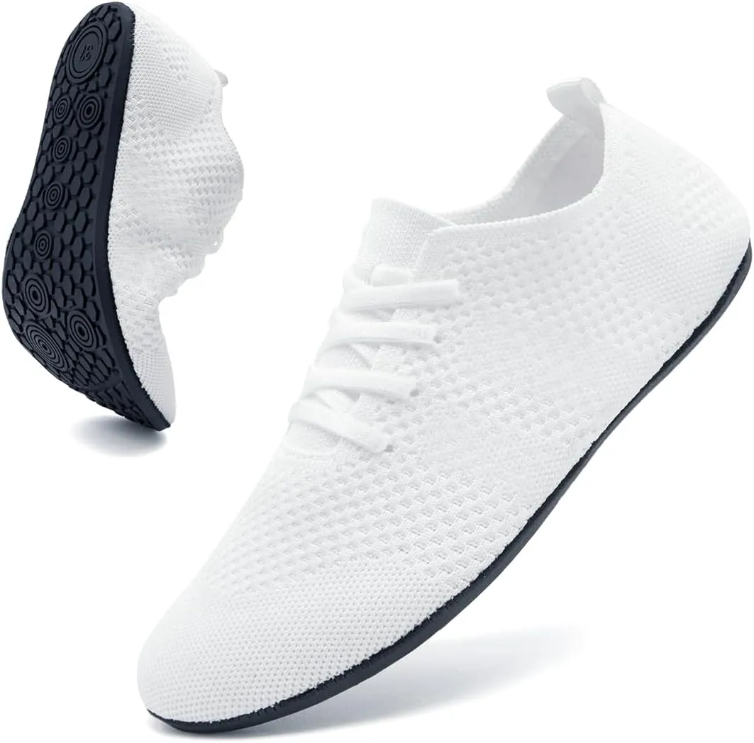 Women's Sneakers Walking Running Shoes Training Sport Gym Fitness Tennis Shoes Non Slip Barefoot Yoga Shoe Comfortable Lightweight Mesh Breathable Fashion Sneaker