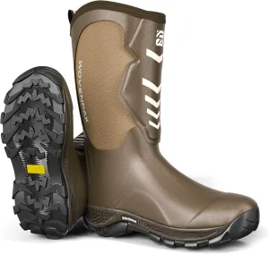 WOVENPAK Rubber Boots for Men, Mens Boots Waterproof Insulated Hunting Boots with Steel Shank, Neoprene Rubber Work Mud Boots Outdoor All Season, Size 6-13