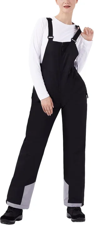 WULFUL Womens Insulated Snow Bibs Waterproof Winter Ski Pants Snowboarding Overalls