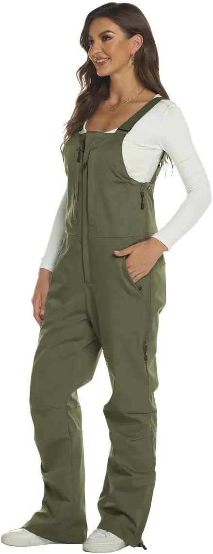 Yousify Womens Snow Bibs Insulated Waterproof Ski Bibs Overalls Winter Outdoor Snow Pants