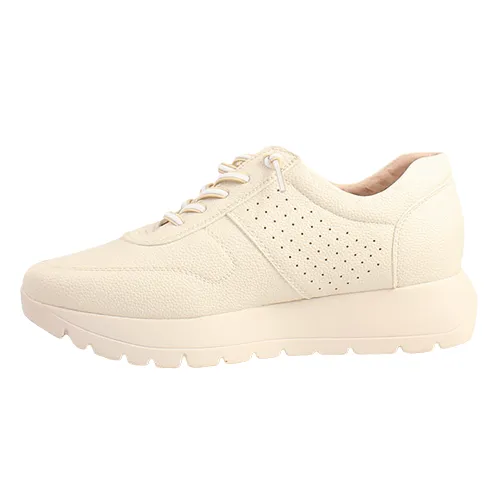 Zanni Ladies Platform Trainers - Kamoeni One - Cream